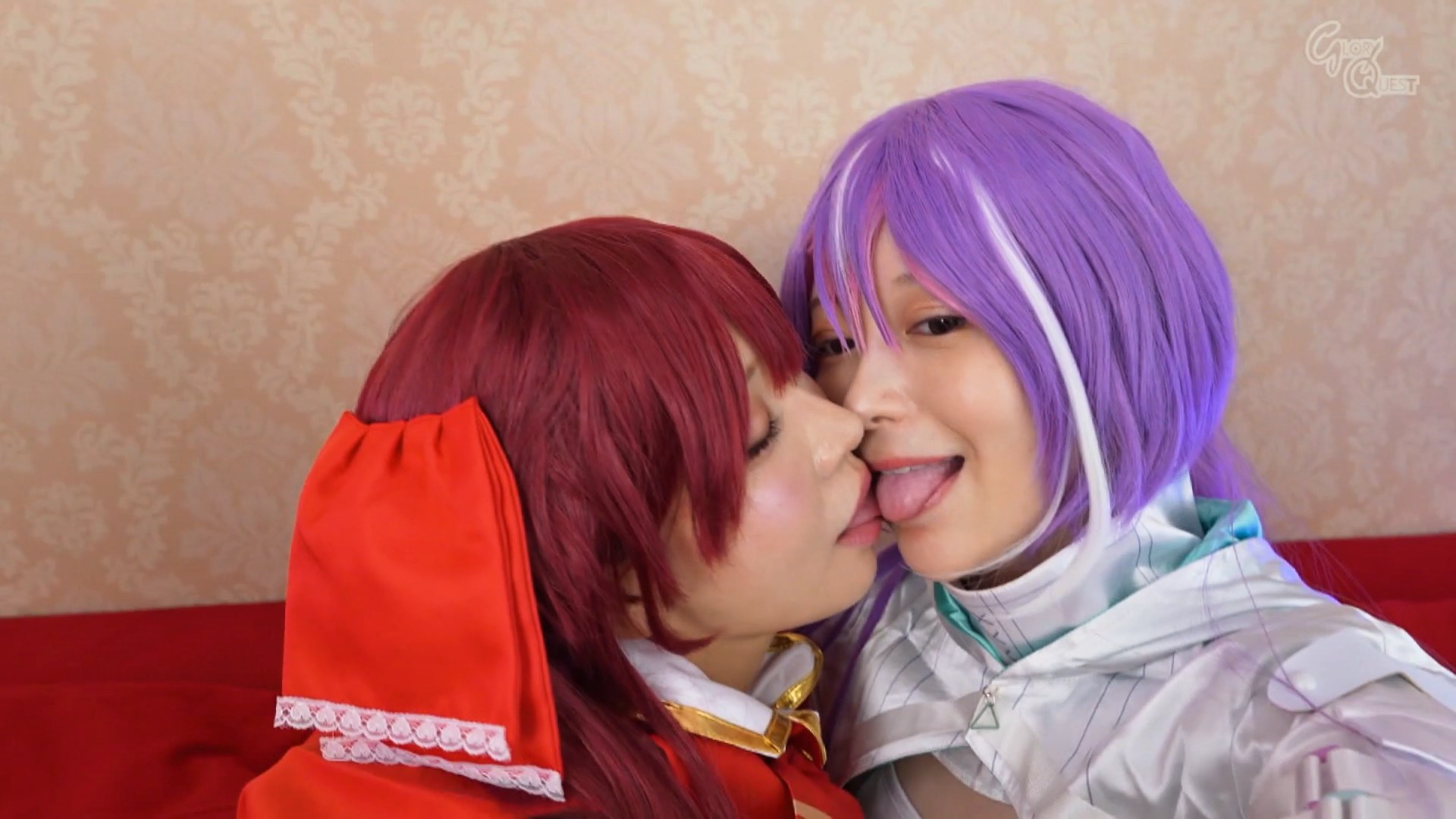 素人クリエイター投稿 同人コスプレイヤーイチャつきレズビアン 小那海あや/天馬ゆいのサンプル動画