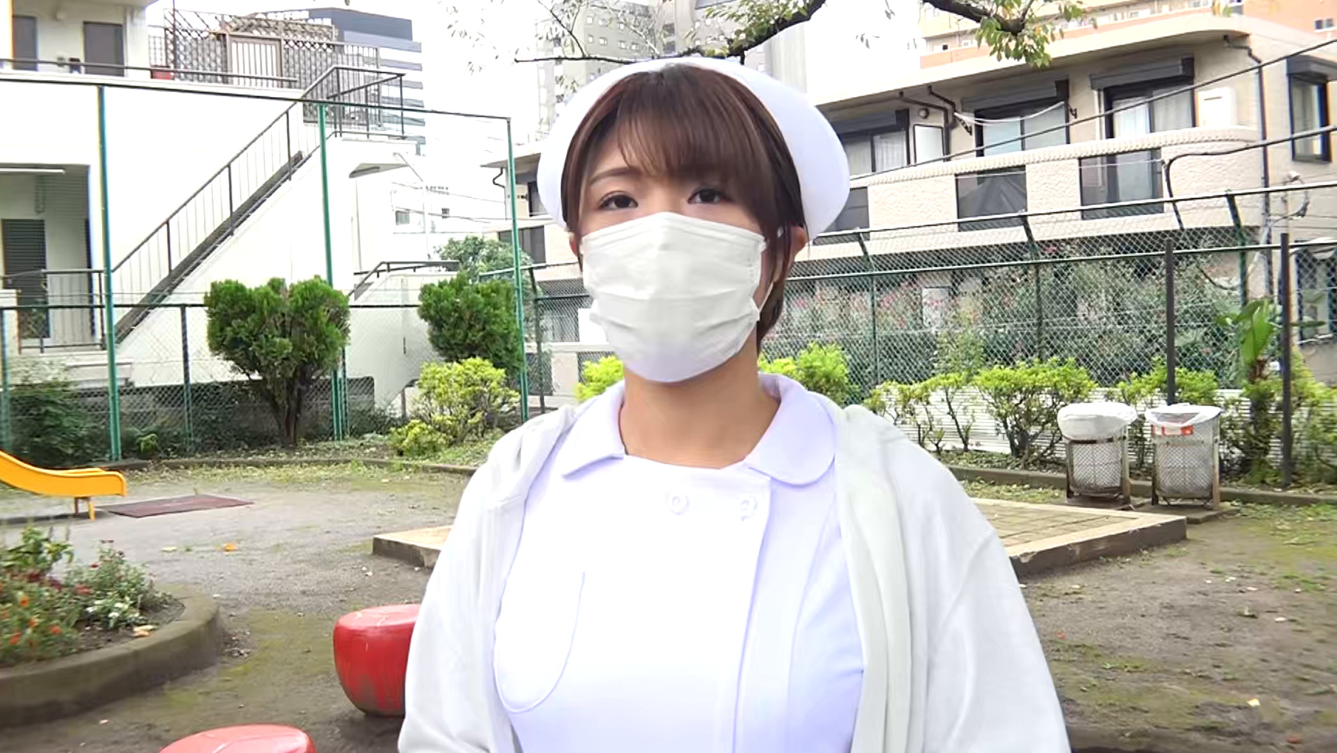 【エロ動画】素人巨乳看護師 幹恵1