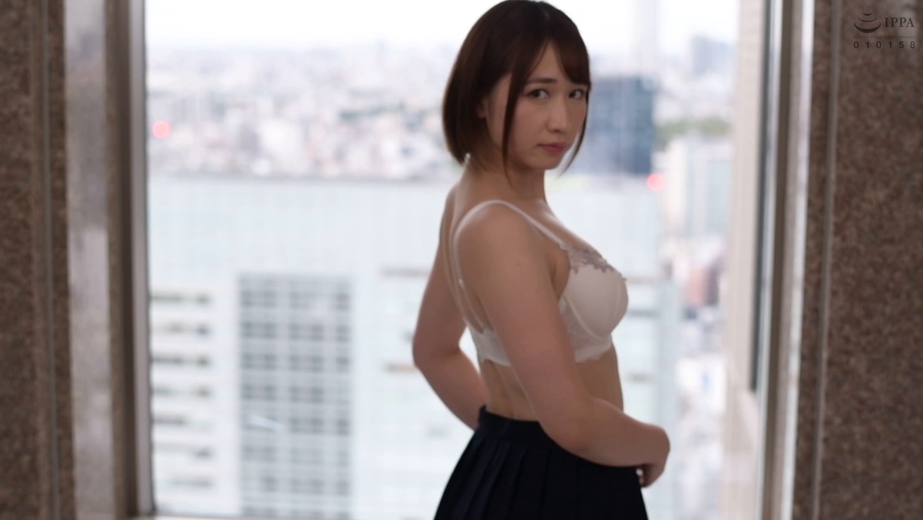 【妄想主観】ショートカットで高身長 巨乳制服美少女と見つめながら高級ホテルでひたすらヤリまくる 成海美雨