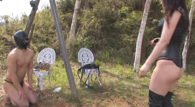 【青山夏樹】女王様野外奴隷調教-19