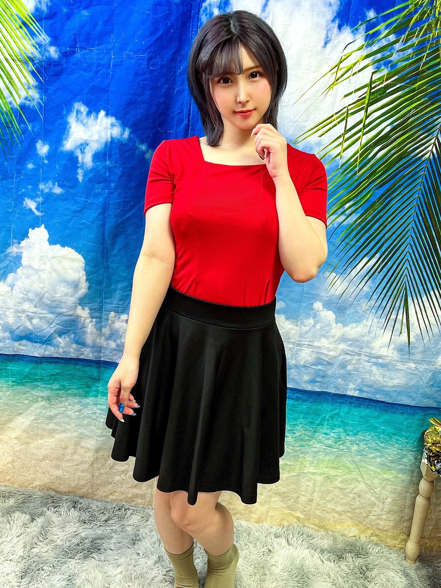 素人パンチラ in 自宅で個人撮影会 vol.87 素人モデル美女4名 新しい年を祝うおめでたい新春コスプレ!昇り龍の様に天高く舞い上がる超絶エロコスプレ! 画像14