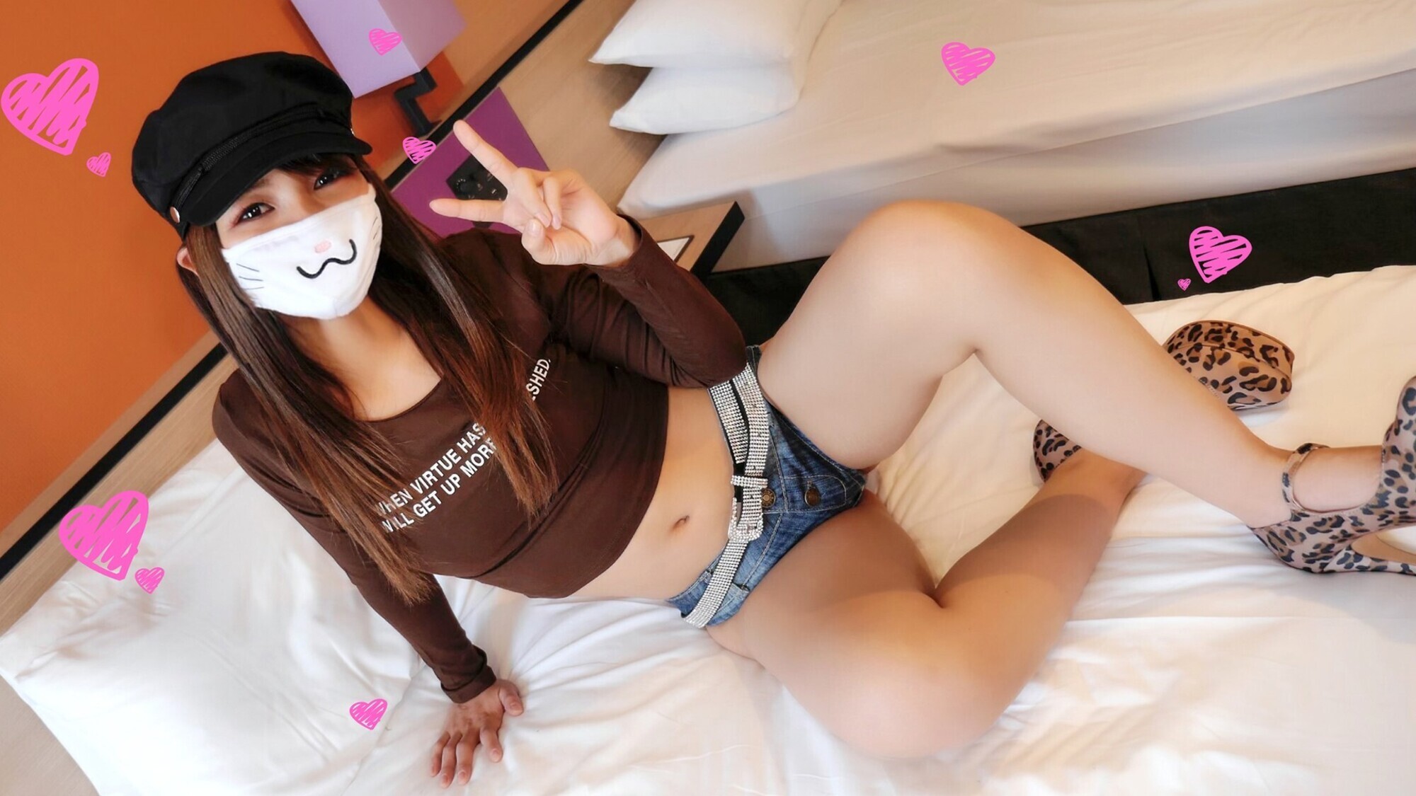 顔出しNGギャルモデルきみのちゃん20歳 マスクを取られてゴム無しチ●ポでボルチオピストン ドMアヘ顔公開連続絶頂カリスマモデル生マ●コ中出し 画像2