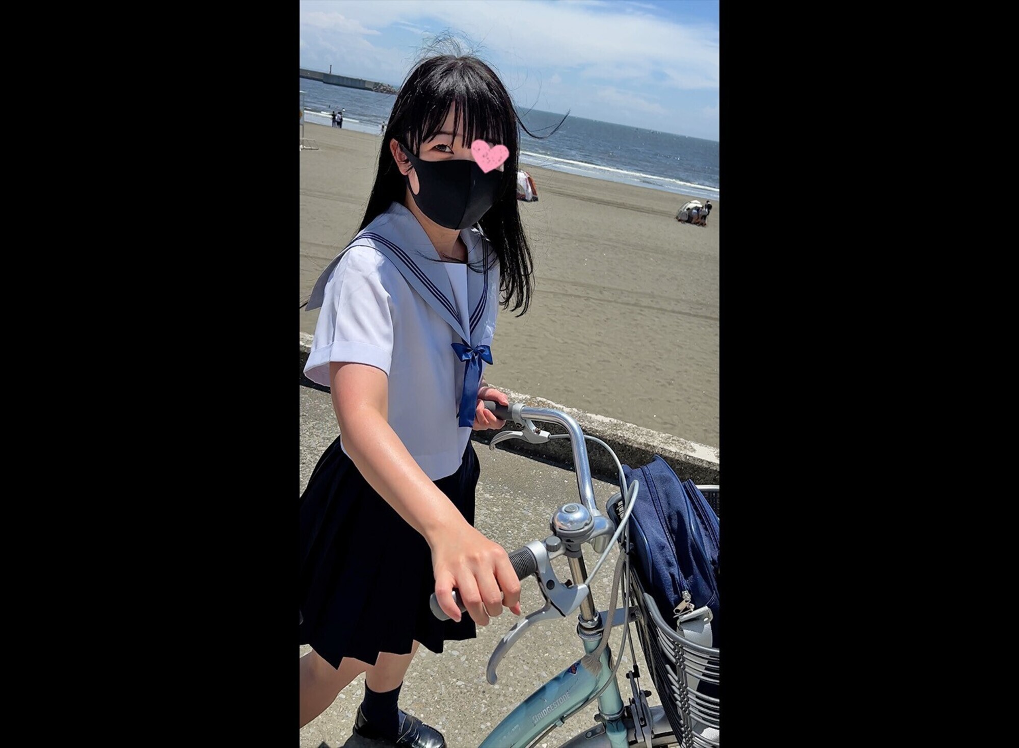 黒髪清楚系【個撮】K県立湘南女子K2_学校帰りの制服美小女とP活_中出し×2※所持に関して責任負いません