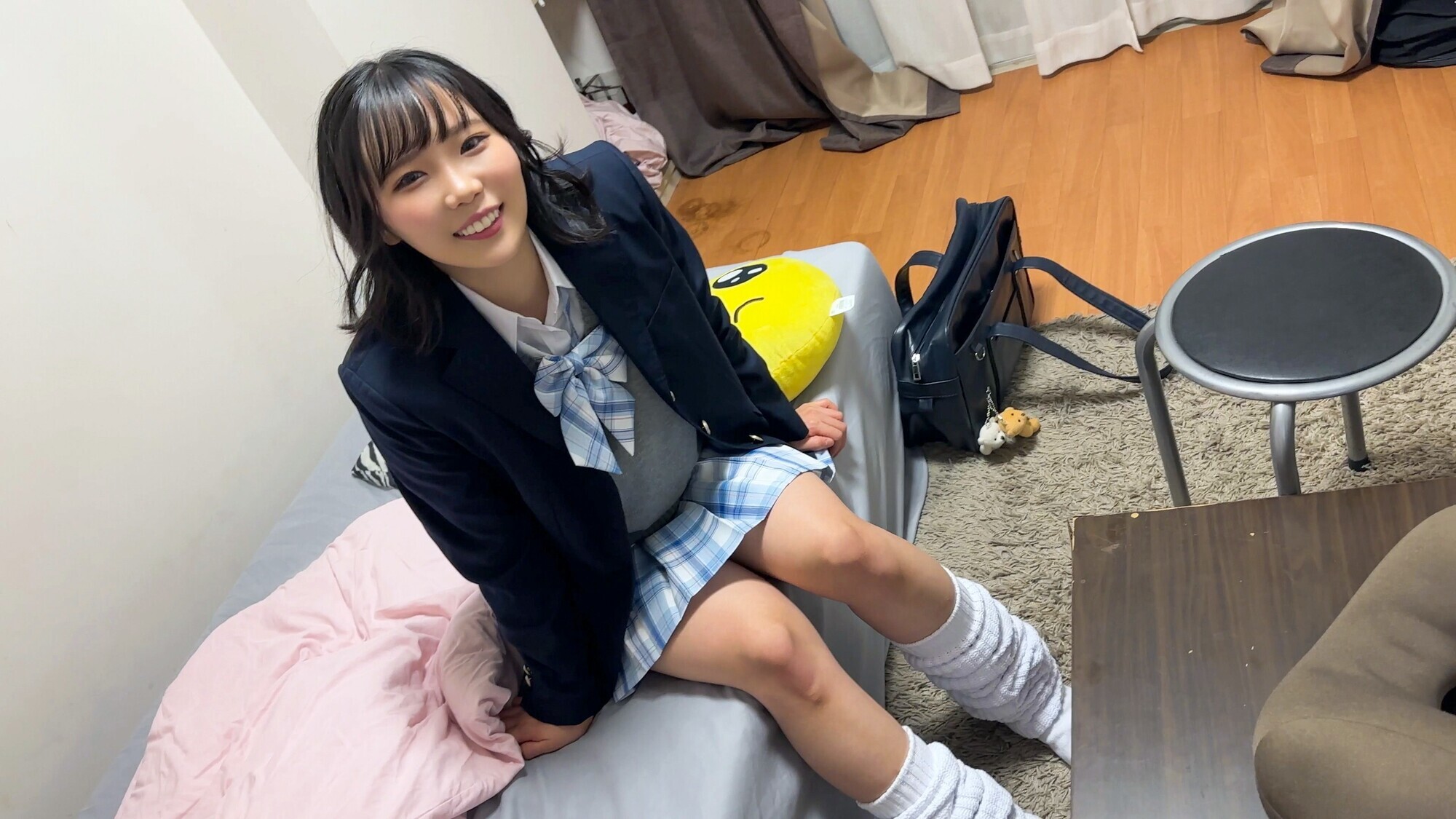 【令和の性欲】J●制服つむぎちゃん お年頃カップルのプライベートSEX流出！！未発達なカラダで快楽貪る青春発情交尾が凄すぎる。まさに野生！2回戦もあるよ