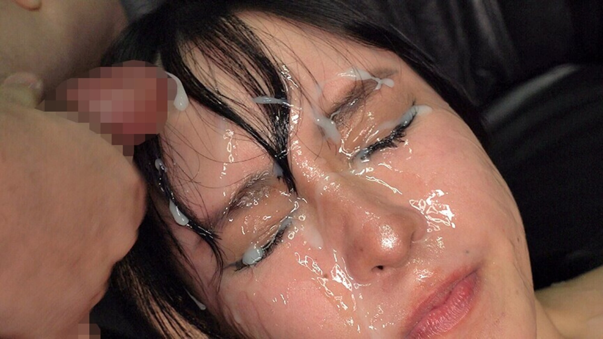 大量ぶっかけ志願 顔もマ●コも精子でぐちゃぐちゃにされたい変態素人妻 すいさん 5枚目