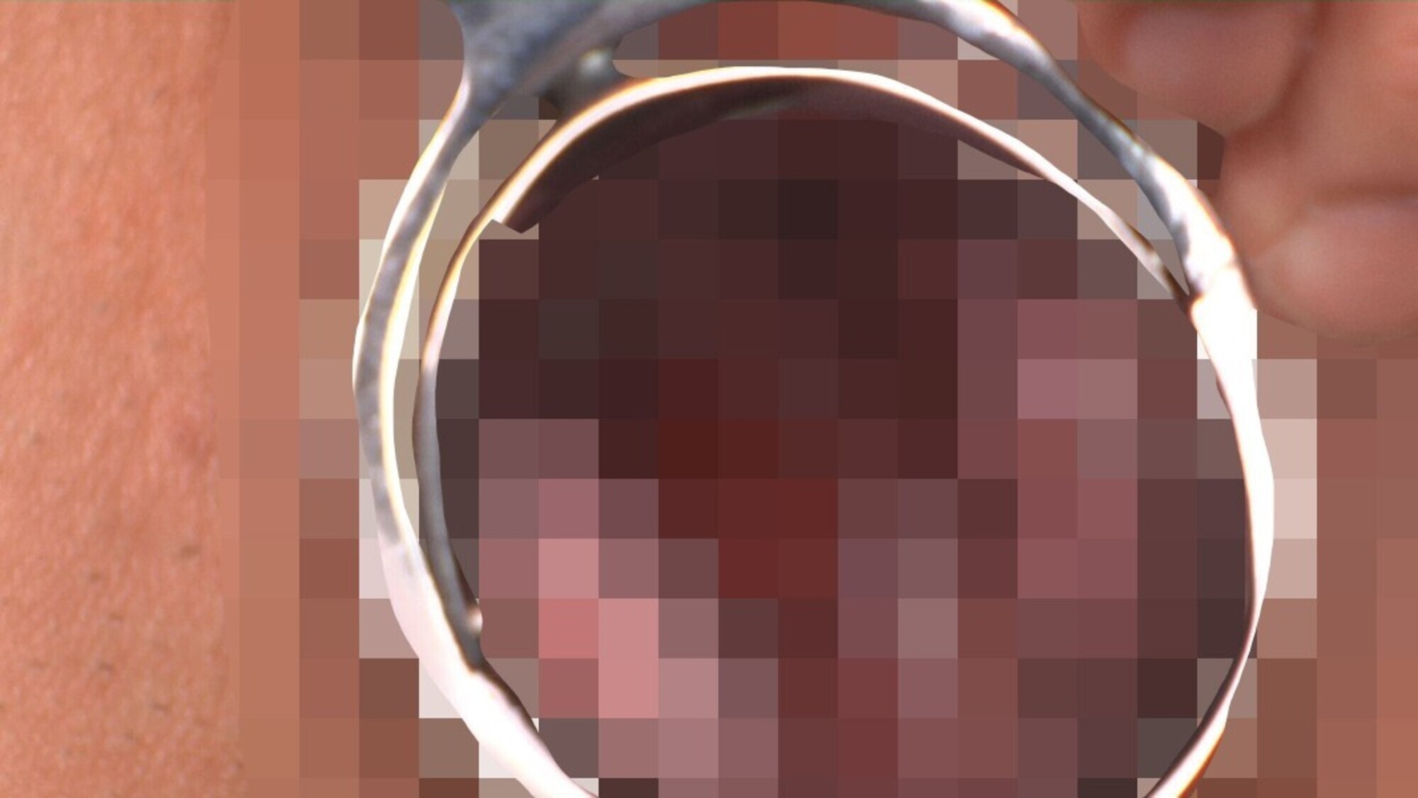 愛液ぐちゅぐちゅクスコで拡げておま〇こオナニー 画像2