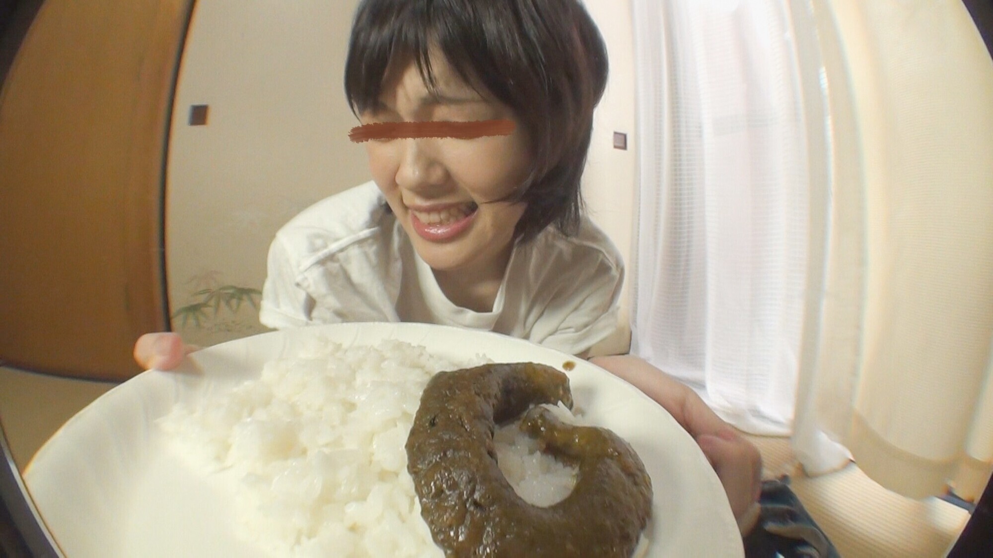 昨日食べた物をもう一度食べる!脱糞カレーライス! 画像4