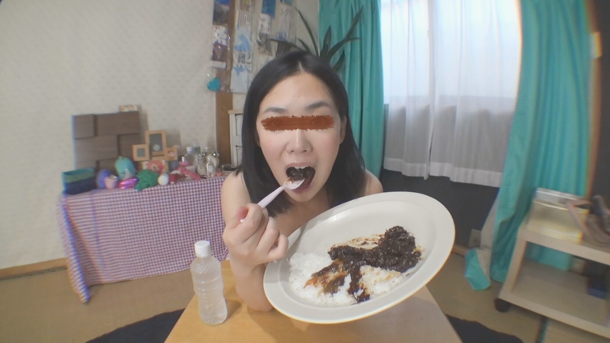 昨日食べた物をもう一度食べる!脱糞カレーライス! 画像12
