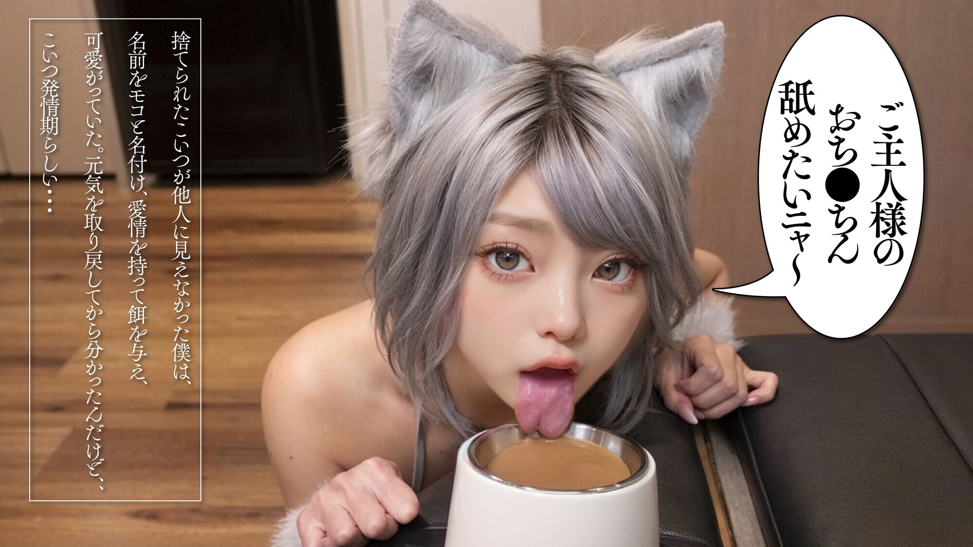 【AI同人】道で拾ったケモ耳従順ペットは発情期【3.1次元】 画像4