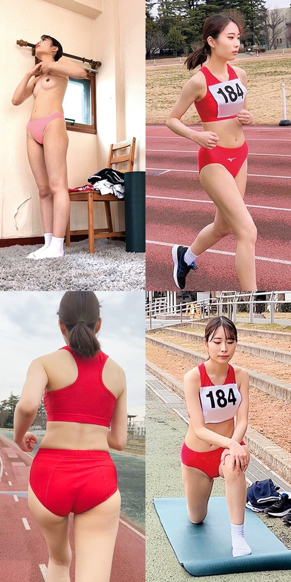 【エロ動画】女子100mハードル出場M