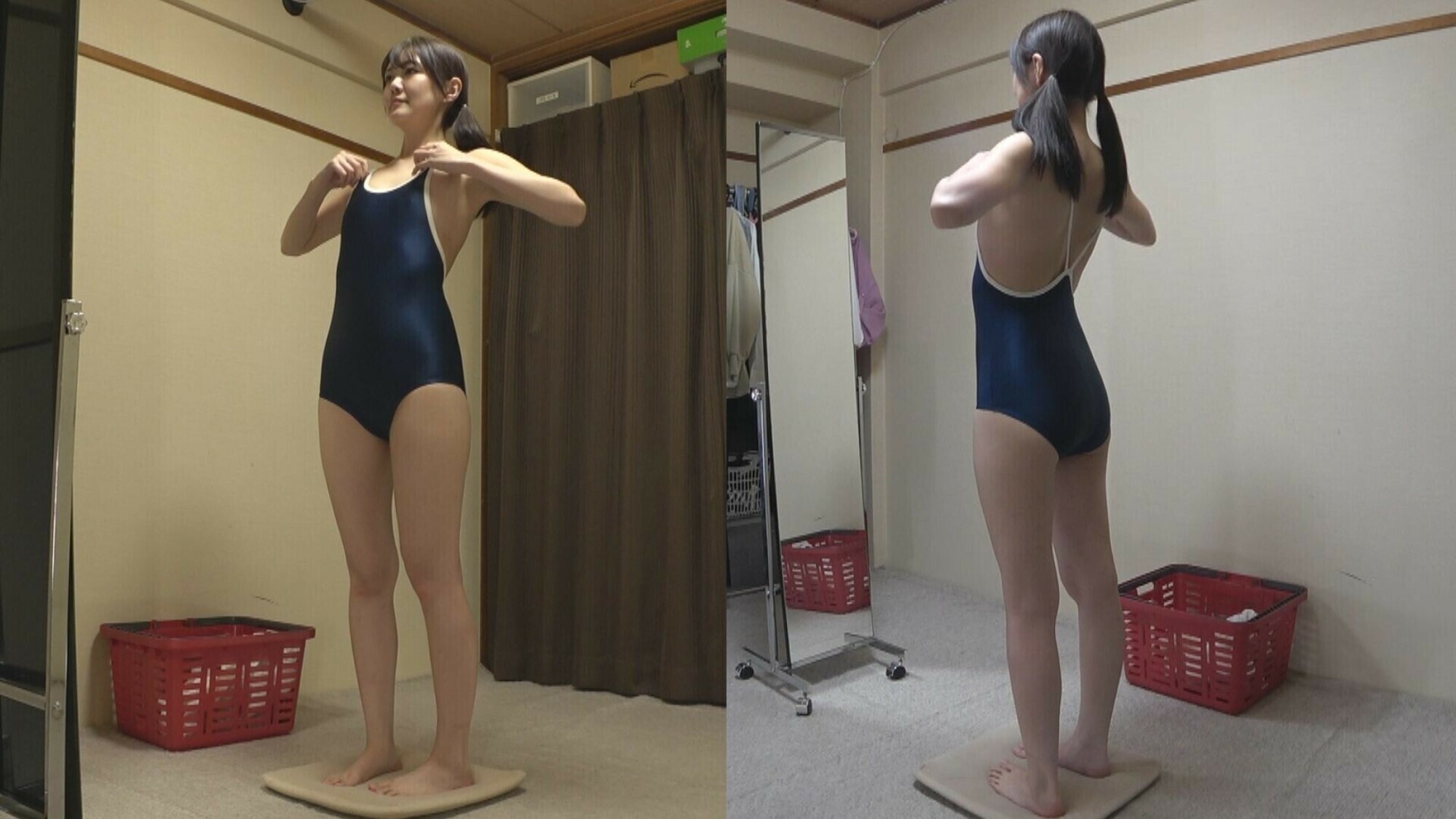 松山みなみ 濡れてテカってピッタリ密着 神スク水 可愛い女子のスクール水着姿をじっとりと堪能!着替え撮影から始まり貧乳から巨乳にパイパン、ハミ毛、ジョリワキ等のフェチ接写やローションソーププレイやスク水ぶっかけ等を完全着衣で楽しむAV 1枚目