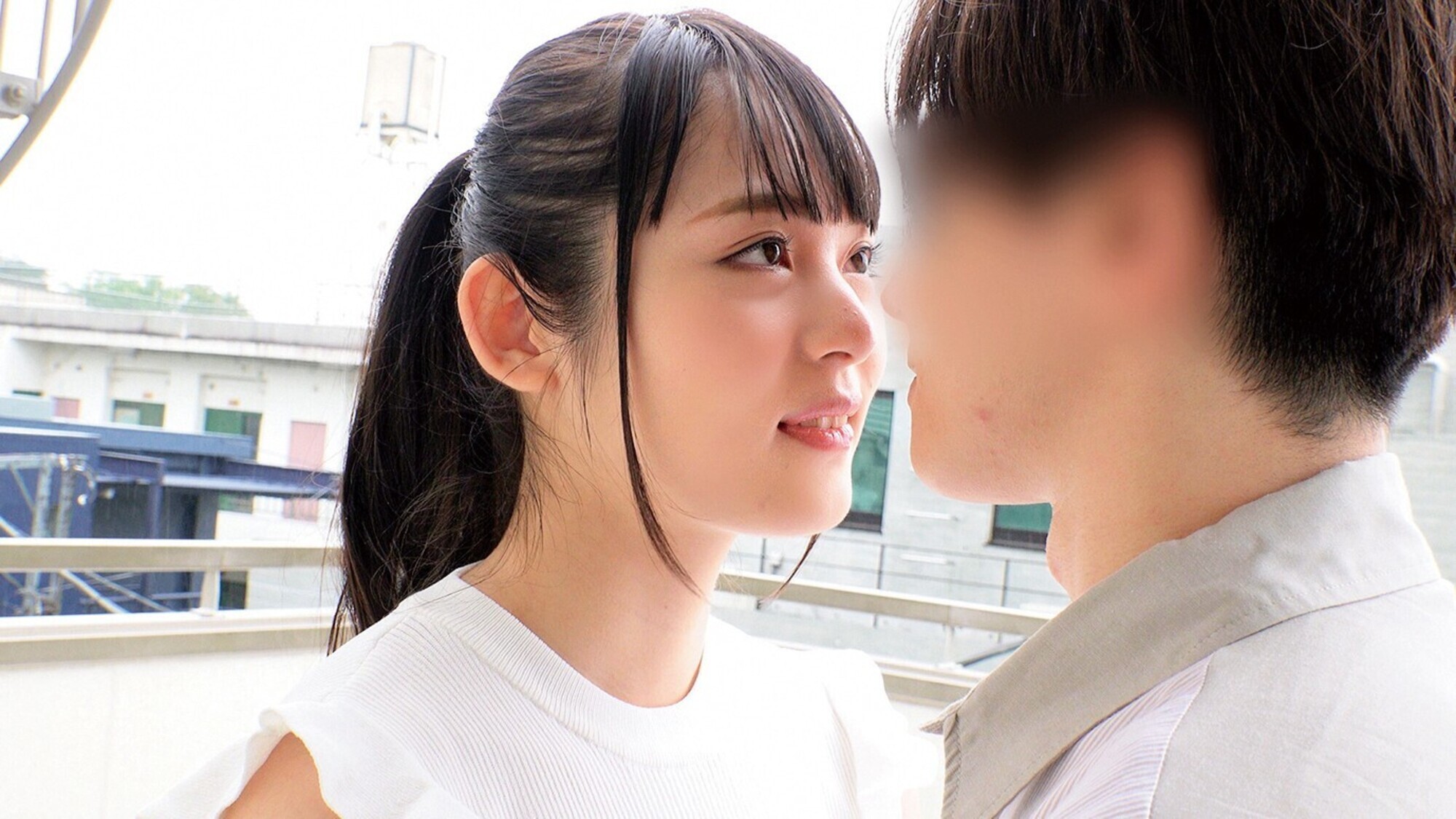 素人女子大生の皆さんww青空の下で○がトロける超濃密ベロキス体験してみませんか？もえかちゃん りおんちゃん 画像3