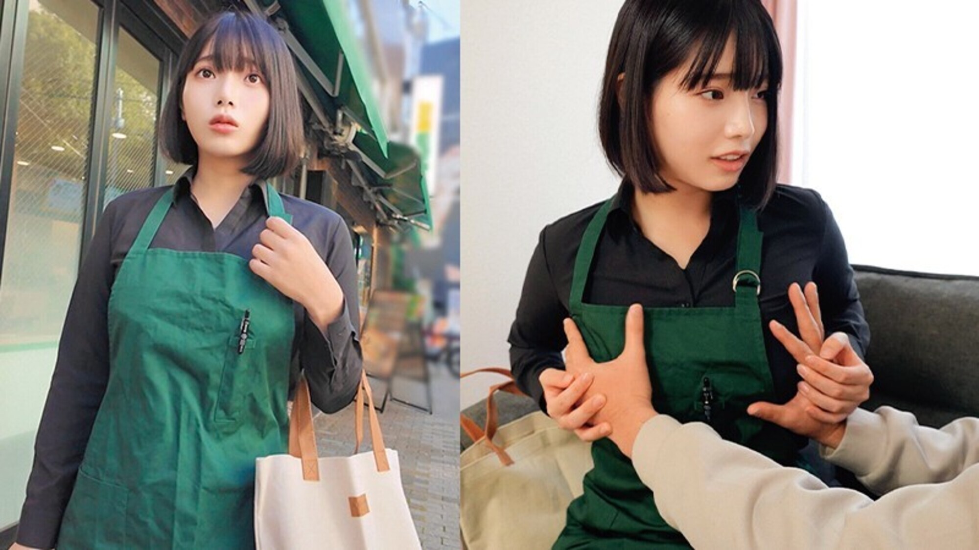 仕事の合間に生筆おろしセックス 現役保育士はなさん(24)とカフェ店員すなおさん(23) 7枚目
