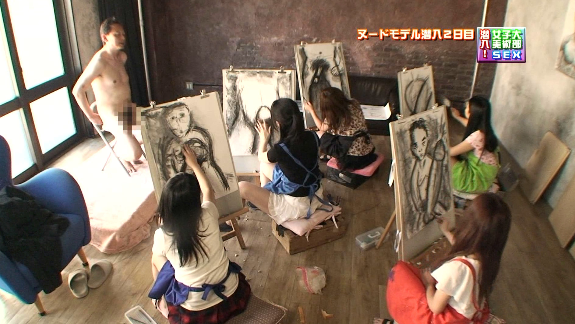 某女子大の美術部に潜入!(5)~ヌードデッサンモデルにフェラチオまでしてしまう美人部員 画像17