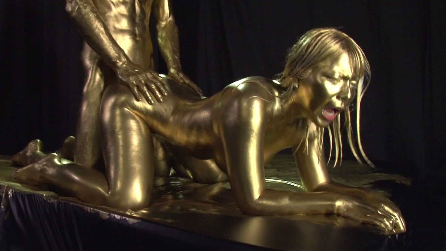 Gold paint porn