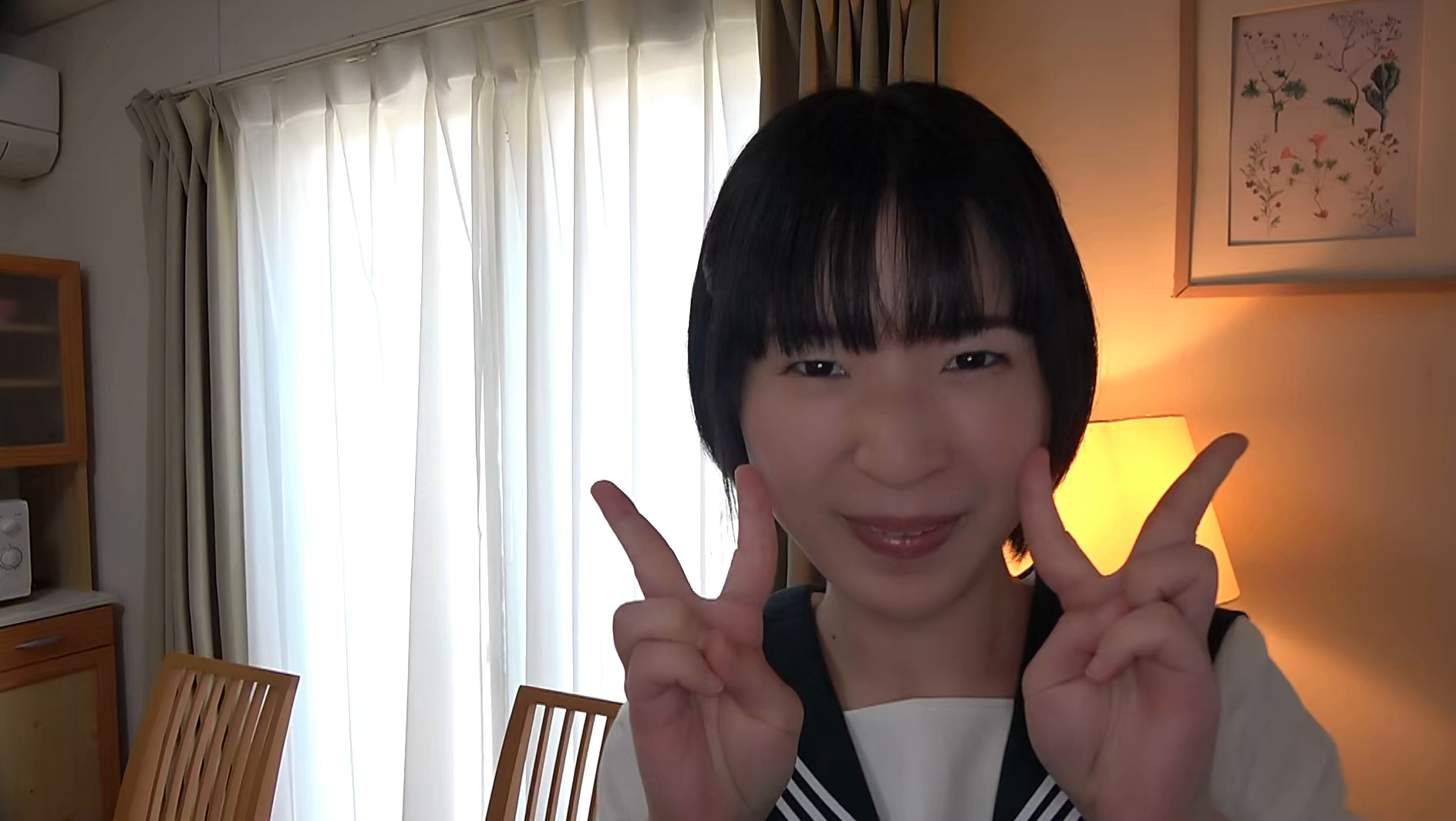 セーラー服を濡らさないで、嫌よ雨よ天気予報が外れて･･･ ゆずなちゃん