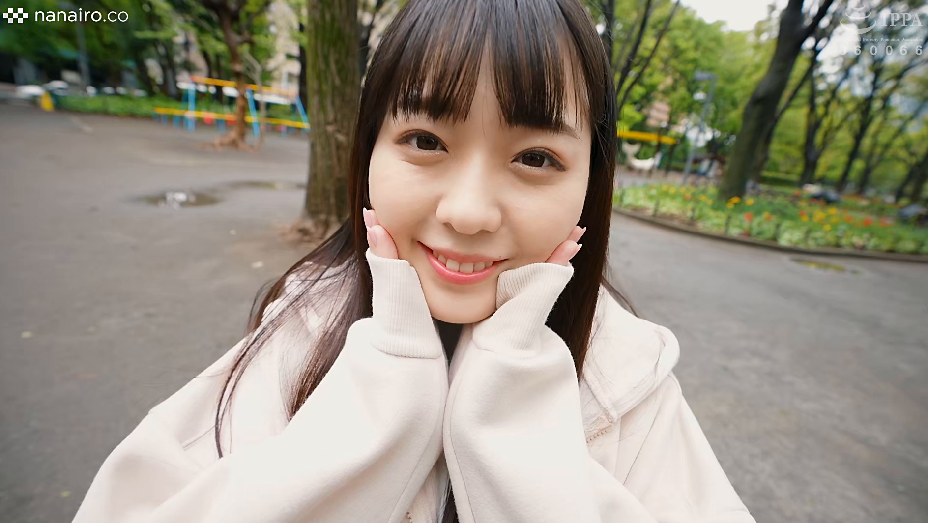S-Cute りな(21) ニットの上から触りたくなるFカップエッチ 画像1