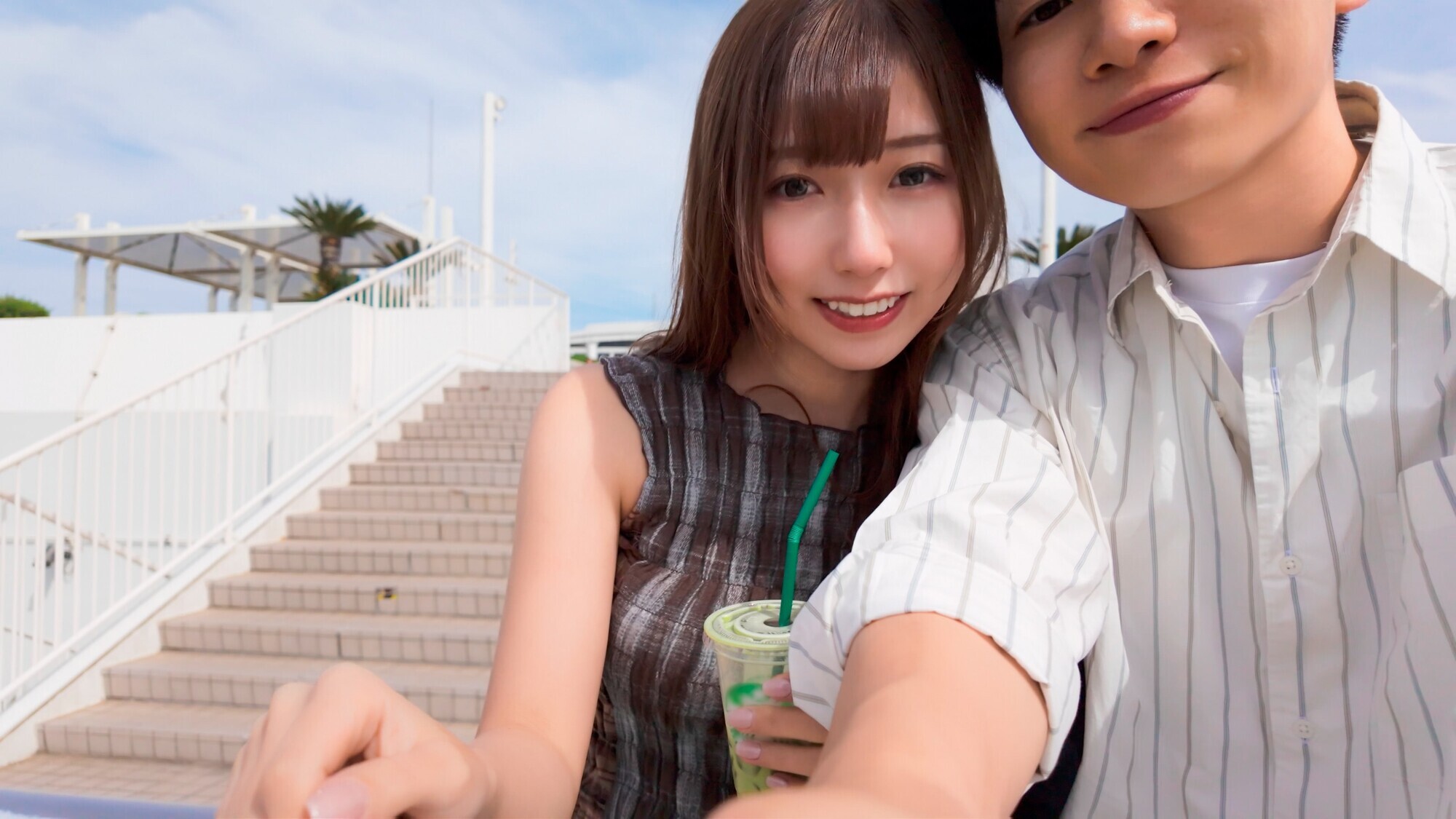 温泉デートでイチャイチャエッチ 画像1