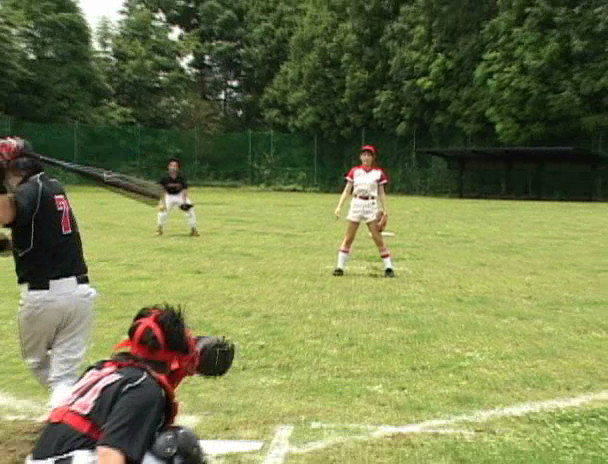 ATHLETE 全裸ソフトボール 深田梨菜 画像1