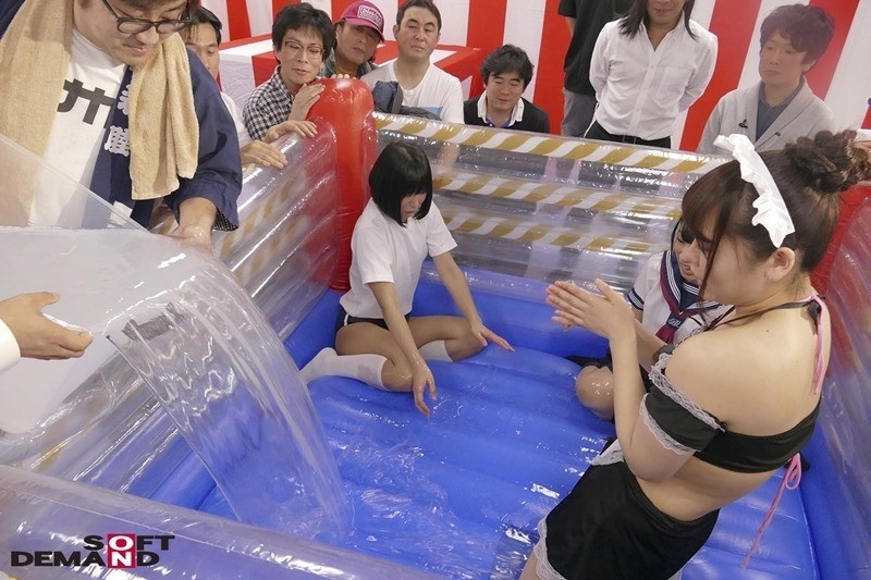 SODファン大感謝祭!全日本ローションバトル2019 一般素人男性と男女混合でヌルヌルローションリングで密着ヌキまくり!! 画像4