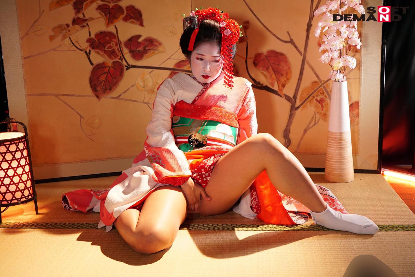 マジックミラー号 ドーランを赤く染めるほど恥ずかしがる芸妓さんと夢の野球拳SEX 画像3