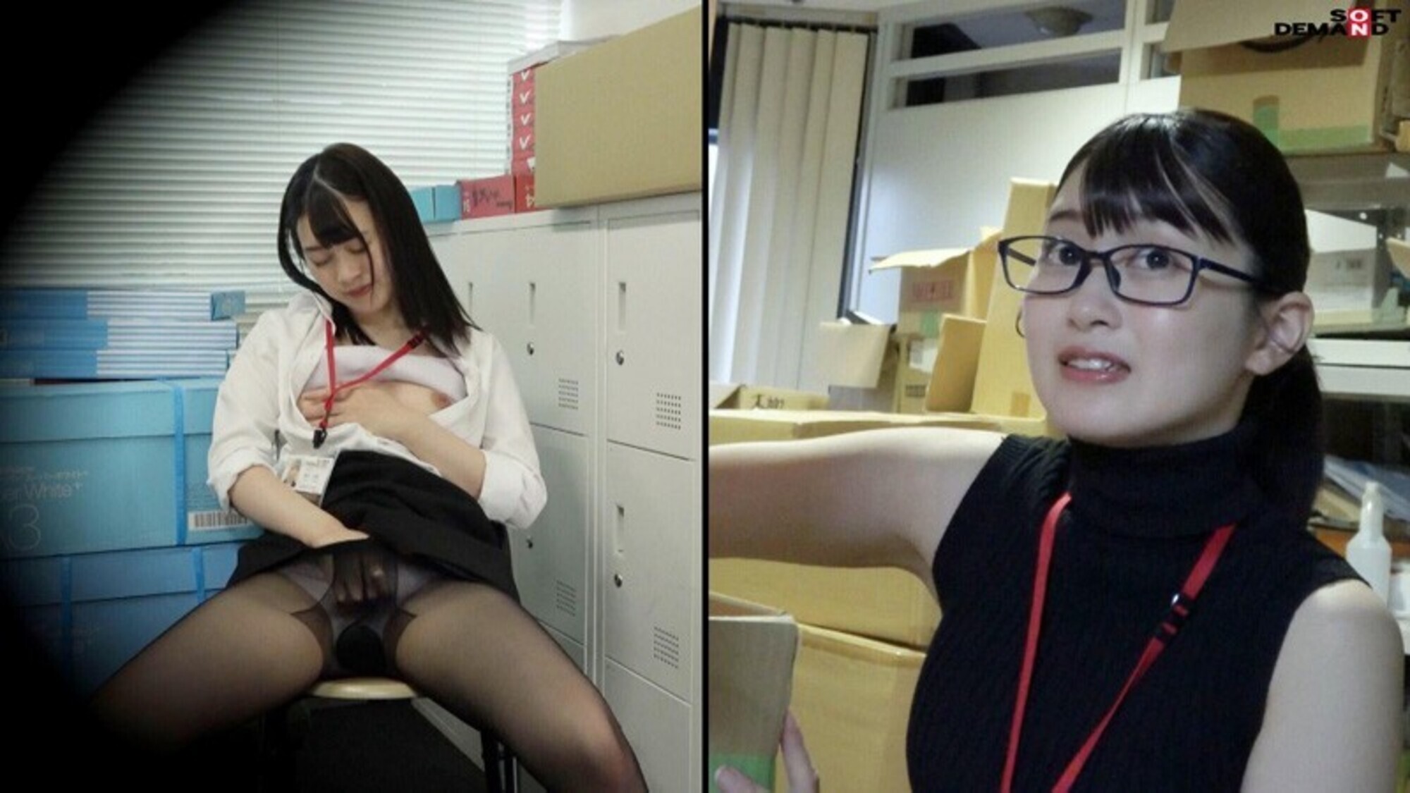 SOD女子社員 7名 業務時間内声ガマン大胆オナニー報告 2 仕事中＆オナニー中のギャップ 2画面見比べておシコり下さい