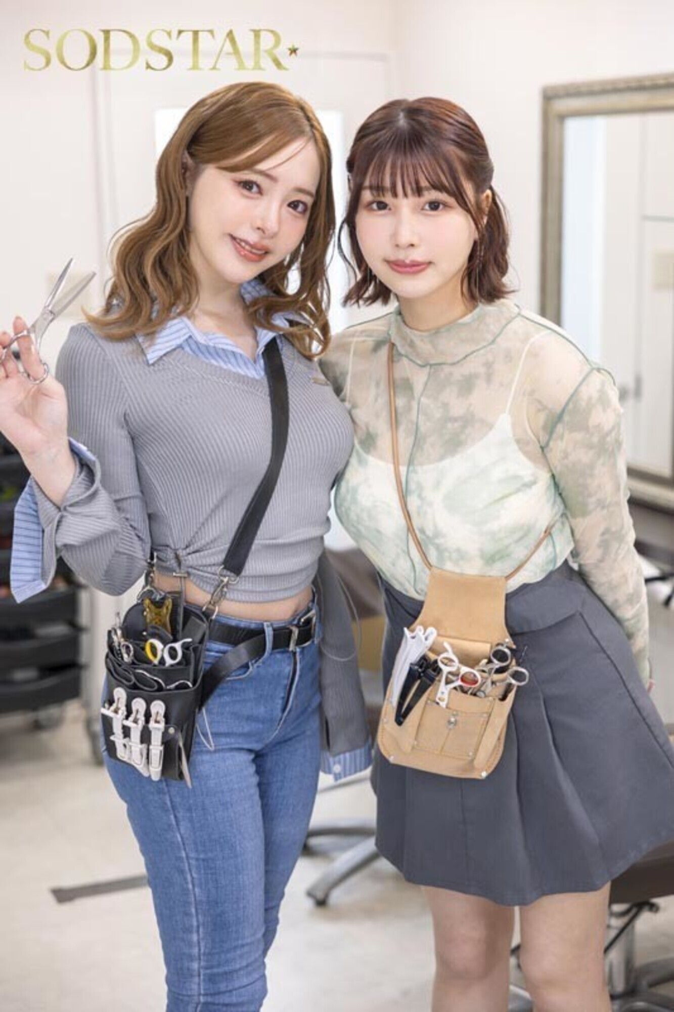 SODSTARxSENZ -セックスが溶け込んでいる日常- 常に性交美容室 表●道人気店 小倉由菜x唯井まひろ 画像2