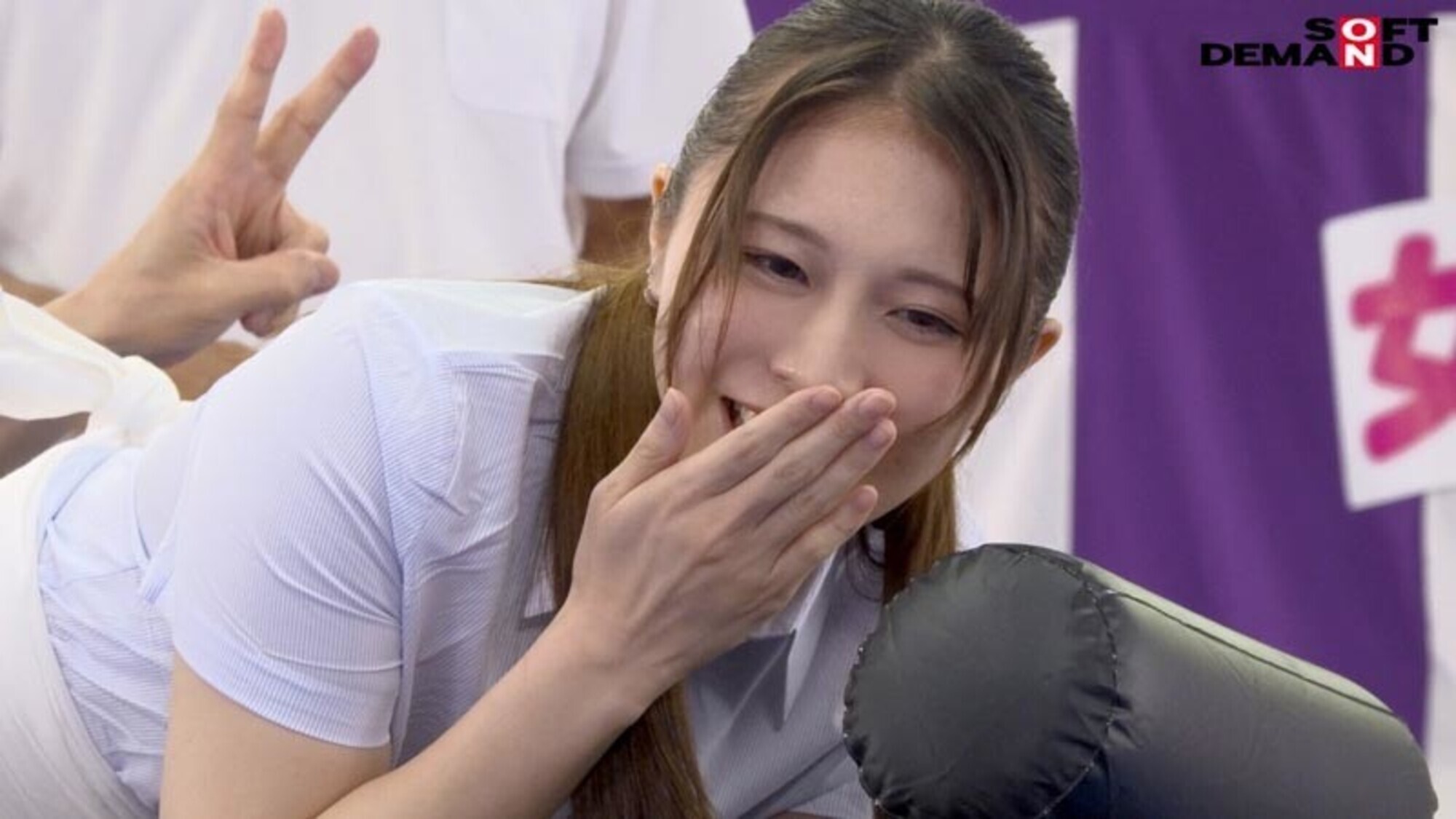 はじめての牛乳浣腸相撲大会（ガチ）。 一般女性4名参加 画像9