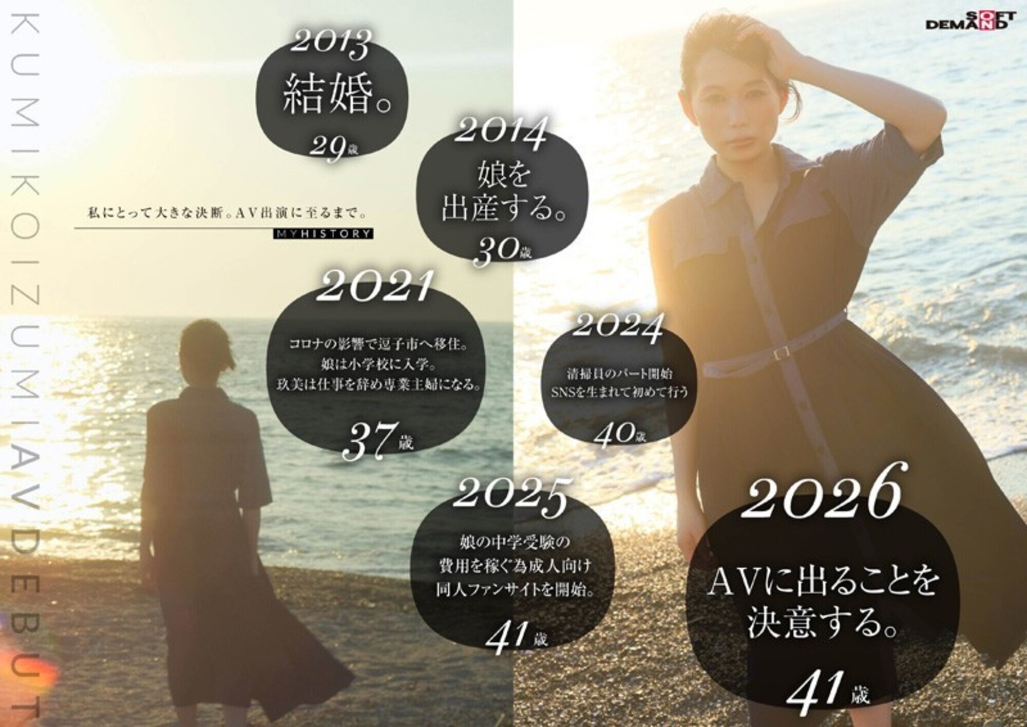 コロナ移住から5年。慣れない生活での寂しさを埋めたくて神奈川県逗子市の自宅でAV DEBUT 小泉玖美41歳 画像5