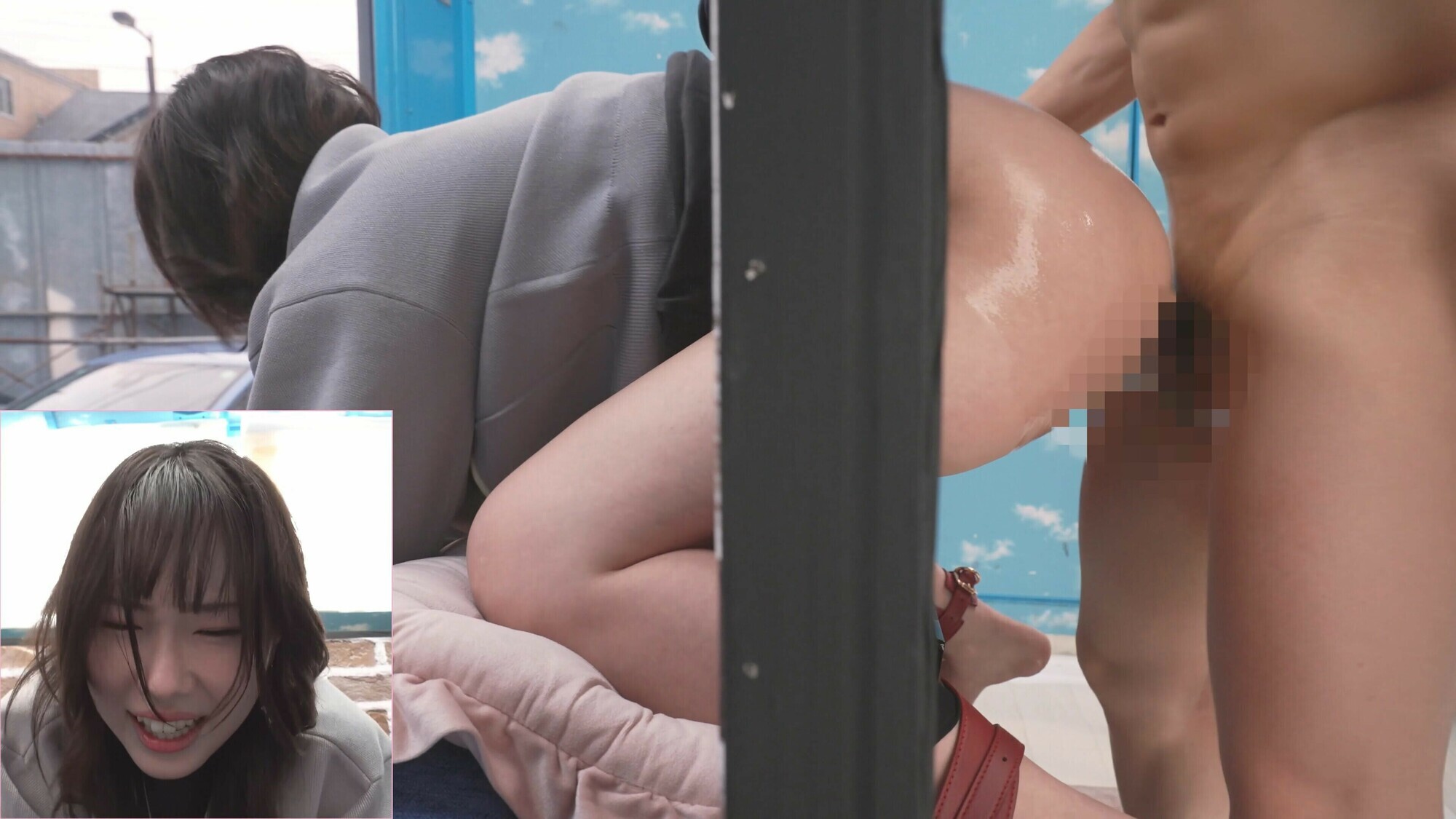 街行く美人妻限定!外したら即ハメ中出し壁尻スタイルDE利きバイブチャレンジ!極太バイブで膣奥を刺激されスケベ尻丸出しイキ潮噴射が止まらない!!撮って出し!マジックミラー号~まい編~ 画像4