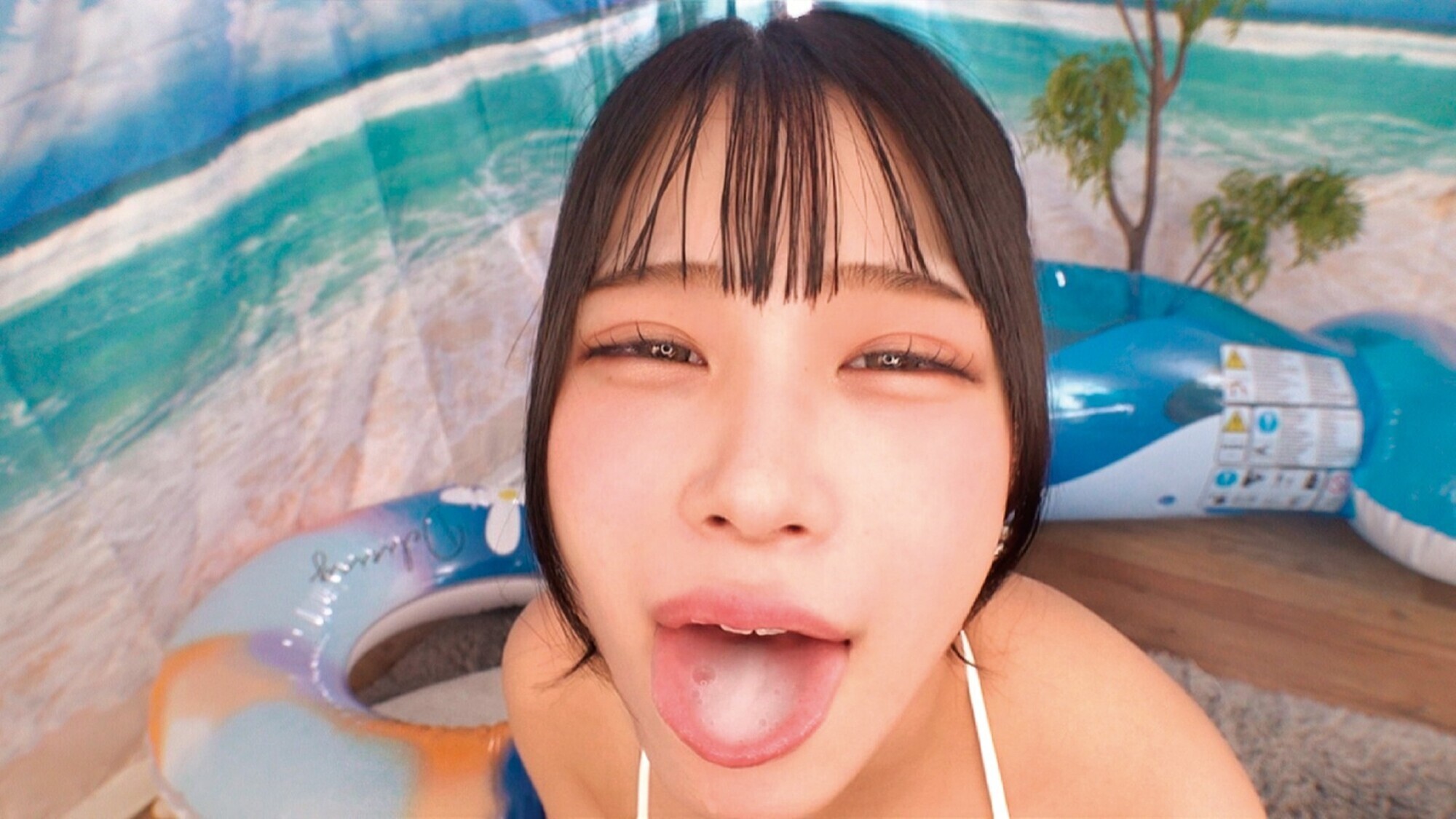 湘南ビーチではしゃぐエチエチ眩しい水着ギャルがお口だけでじゅぼんじゅっぼんバキュームノーハンドフェラ!?恥ずかしそうにお口だけでデカチンおしゃぶりしてるとビキニからエチエチまん汁しみ出すほど赤面発情・・・水着脱ぎすて生ハメSEX( ゜Д゜)総発射14発!4人全員中出しSP 画像5