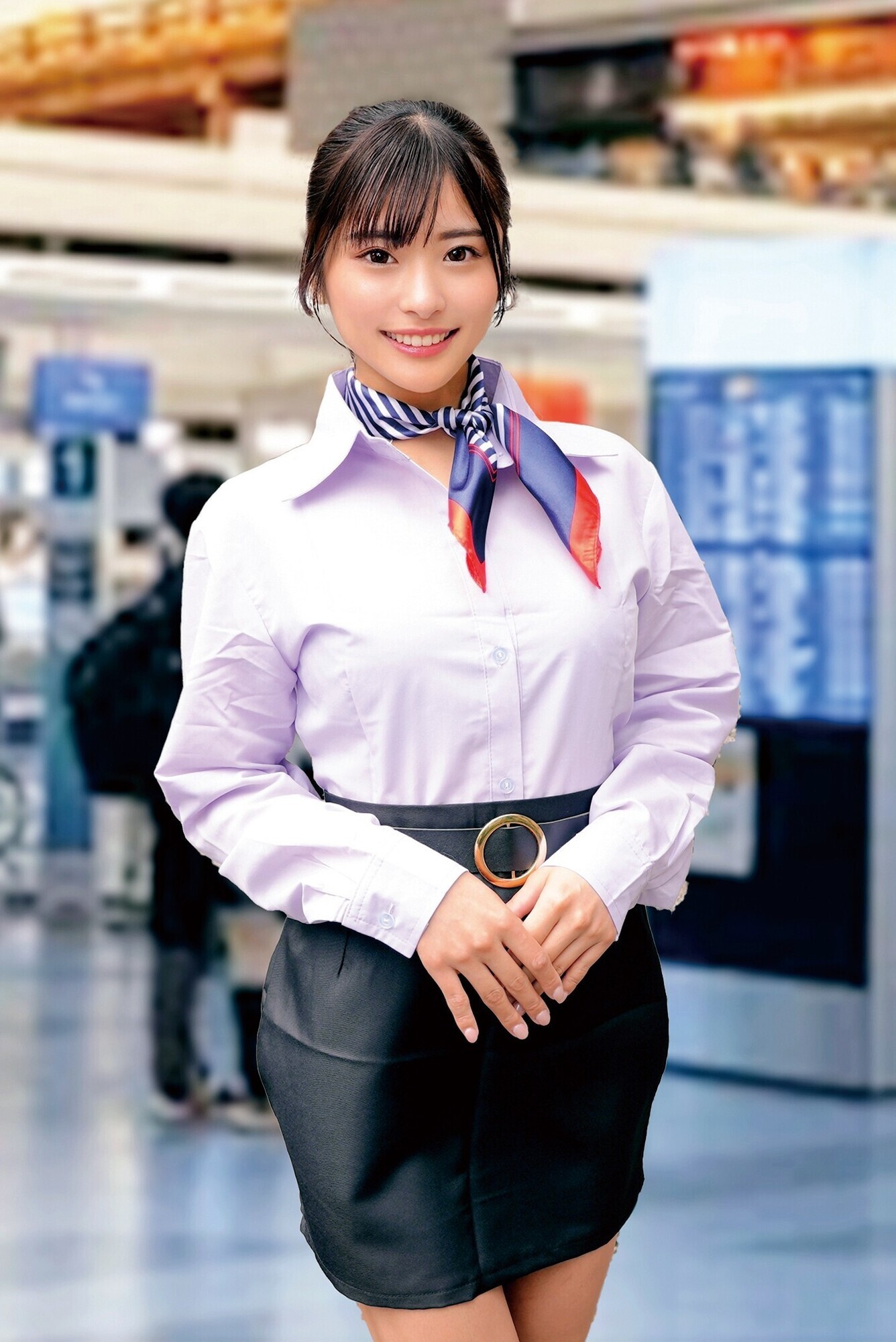 大手航空会社勤務の美人CA（キャビンアテンダント）が童貞チ○ポをノーハンドフェラ早漏改善！気品が溢れる一流のおもてなしフェラで暴発大量射精ごっくん→即フル勃起！元気すぎる童貞チ○ポを放っておけないCAはそのまま筆おろし中出しTAKE OFF