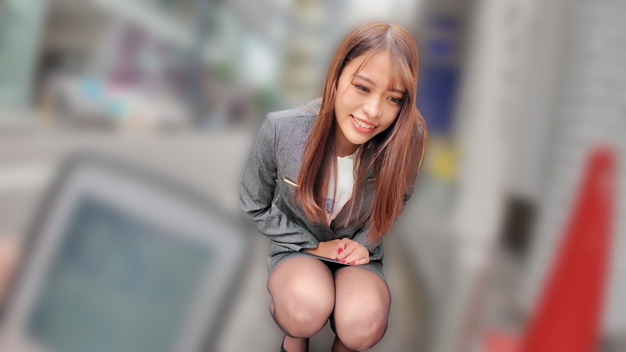 素人美少女とリモコンバイブお散歩ー黒パンスト敏感キャリアウーマン編ー「もう我慢できません・・・//」人ごみの中、黒パンスト美脚ガクブル震わせイキまくってしまうOLたち!人生初の羞恥プレイでまさかのエロスイッチオン!車移動中も大胆カーオナニー!最後はホテルで心行くまで生セックス! 画像6