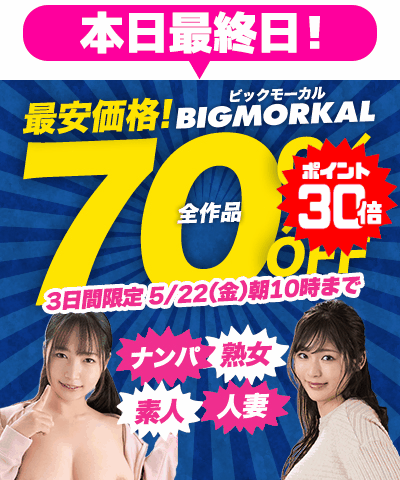 5/22(金)10時まで☆『ビッグモーカル』70％OFFセール