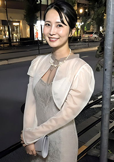 結婚式帰りにお口だけでコンドーム装着にチャレンジ！妊娠願望爆アゲ！きのこ頭チ〇ポに秒でイキ...