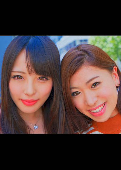 渋谷女子2人組が立ちバックでイキまくり乱交