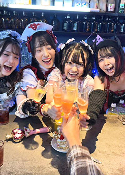 コンカフェ店長とグルで仕込んだ一夜！海外サプリのカクテルでエロ堕ちした地雷系女子店員たちとハメ狂うキメセクパーティ