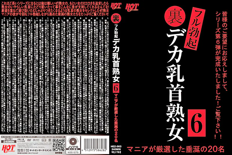 裏フル勃起デカ乳首熟女 6 マニアが厳選した垂涎の20名