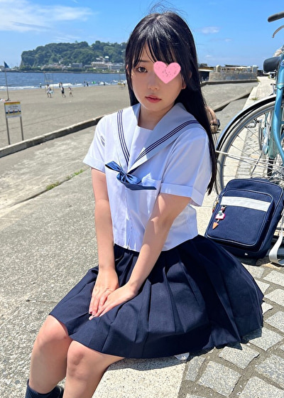 黒髪清楚系【個撮】K県立湘南女子K2_学校帰りの制服美小女とP活_中出し×2※所持に関して責任負いません