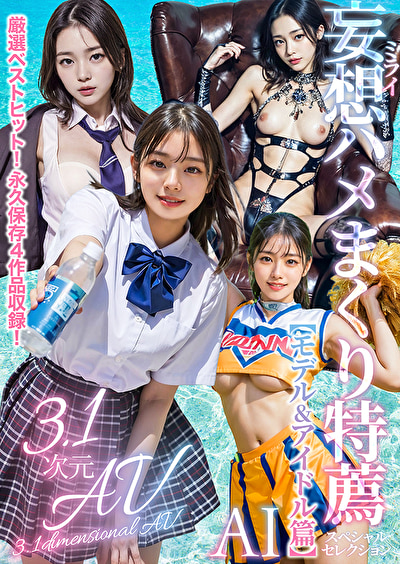 【3.1次元】AI妄想ハメまくり特薦4作品収録ベスト！【モデル＆アイドル篇】
