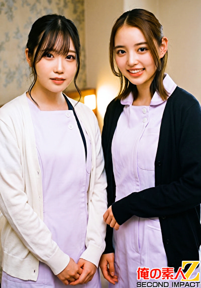 完全顔出しガチナンパ！とっても優しい天使みたいなナースさんに包茎インポ童貞3重苦男子のオナニーの介抱してもらいました！！ まいさんとかんなさん