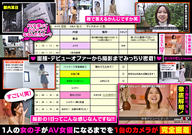 AV女優になりたいあなたへ デビューの裏側完全公開ドキュメント 綺瀬怜央