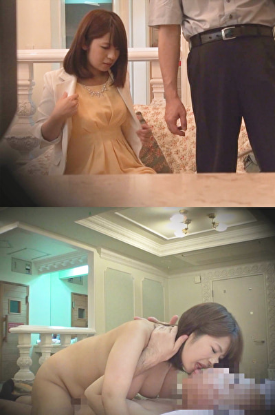 スケベオヤジのチ◯ポにイカされる巨乳女性