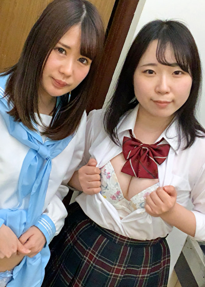 セーラー服の痴女2人組が同時オナニー！！言葉責めのSEXが止まらない