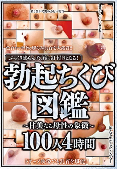 ぷっくり膨らんだ頂に釘付けとなる！勃起ちくび図鑑～甘美なる母性の象徴～ 100人4時間