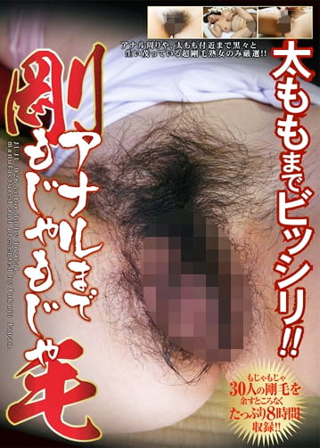 太ももまでビッシリ！！ アナルまでもじゃもじゃ剛毛 30人8時間