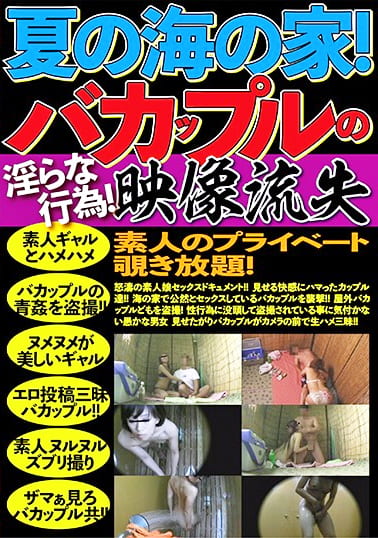 真夏の海の家！バカップルの淫らな行為！映像流出 素人のプライベート覗き放題！