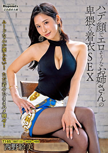 ハデ顔でエロそうなお姉さんの卑猥な着衣SEX 西野絵美 ハデ顔でエロそうなお姉さんの卑猥な着衣SEX 西野絵美