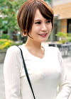 小動物系のショートカット美女。スレンダー巨乳な奥様は清楚なフリしてドエロでした!