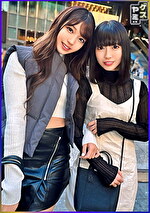 【素人・中出し】【乱交】美人顔でモデル体型x可愛い顔してスケベな身体Wで高得点ガルバ女子【ひまり＆こはる】